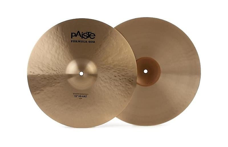 Cymbales Paiste 15" Formula 602 Modern Essentials Hi-Hat (paire)